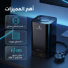 مشترك كهرباء ذكي 6 مخارج مع شاحن لاسلكي وشحن سريع USB-C PD 30W ومؤقت 24 ساعة