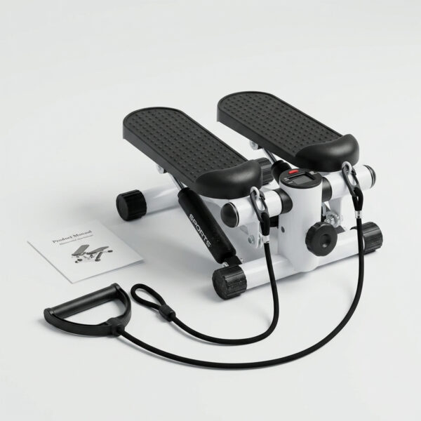 820c51d2-1ed2-4e6b-975d-981f3e00bca7.jpg جهاز ستيبر رياضي منزلي DX1797 مع حبال مقاومة وشاشة LED | ضمان سنتين