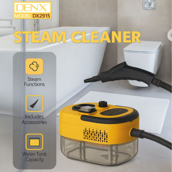 93ee2a87-05ef-422c-b3a7-ff731b802a16.jpg جهاز تنظيف بالبخار DENX DX2915 بضغط عالي 1500 واط | ضمان سنتين