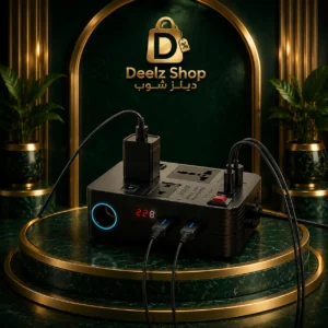 محول كهرباء السيارة الاحترافي من DENX | قوة 300 وات | حوّل سيارتك لمصدر طاقة متنقل | شحن آمن وسريع | ضمان ذهبي لمدة عامين