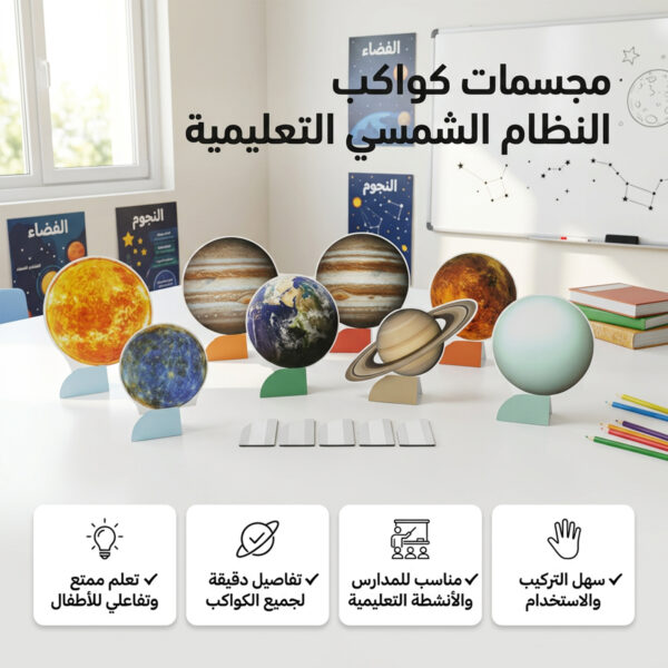 e85646d8-4d22-408f-a877-417758180a4f.jpg ستيكرات المجموعة الشمسية التعليمية للأطفال | مجسمات كواكب للأنشطة المدرسية